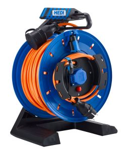 Hedi Gerätekabeltrommel Generation 7 Panzerkabel PLUS (H07BQ-F) in 3G2,5 orange 40 m