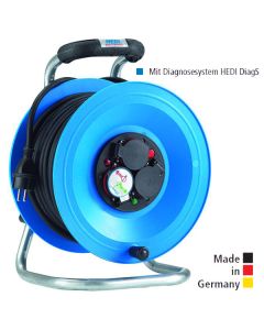 Kabeltrommel Professional Kunststoff, 50 m H07RN-F 3G1,5 mit 3-fach- Steckdose DiagS