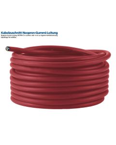 Kabelzuschnitt Neopren-Gummi-Leitung (H07RN-F) in rot 3G2,5