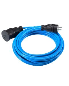 Panzerkabel-Verlängerungsleitungen PLUS,  10m H07BQ2-F 3G1,5,blau